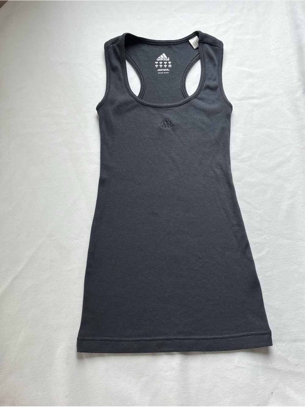 Vintage Y2K athleisure Gray Adidas tank top XS
